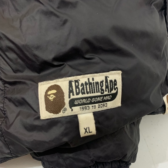 Bape Black Puffer Jacket L/XL - Picture 6 of 7